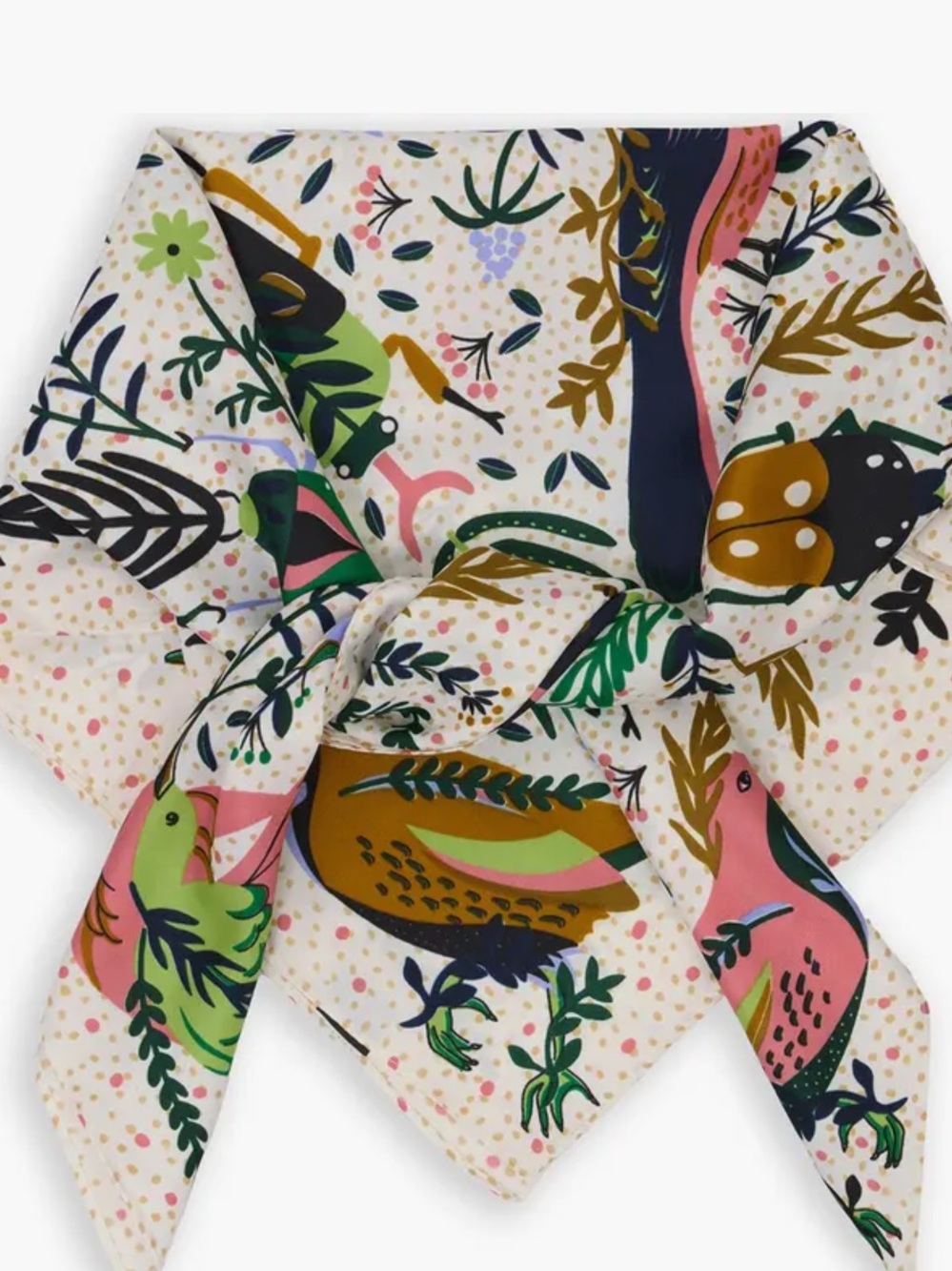SAACHI bird and flower bandana